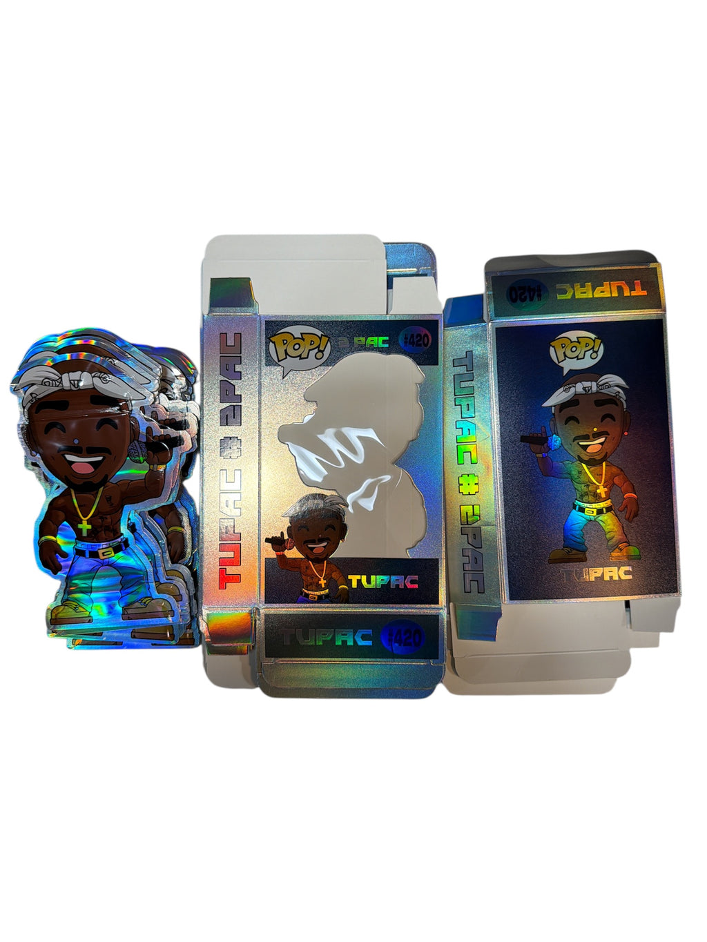 Hip-Hop Inspired 25 Mylar Bags & 25 Boxes – Vintage Rap Design