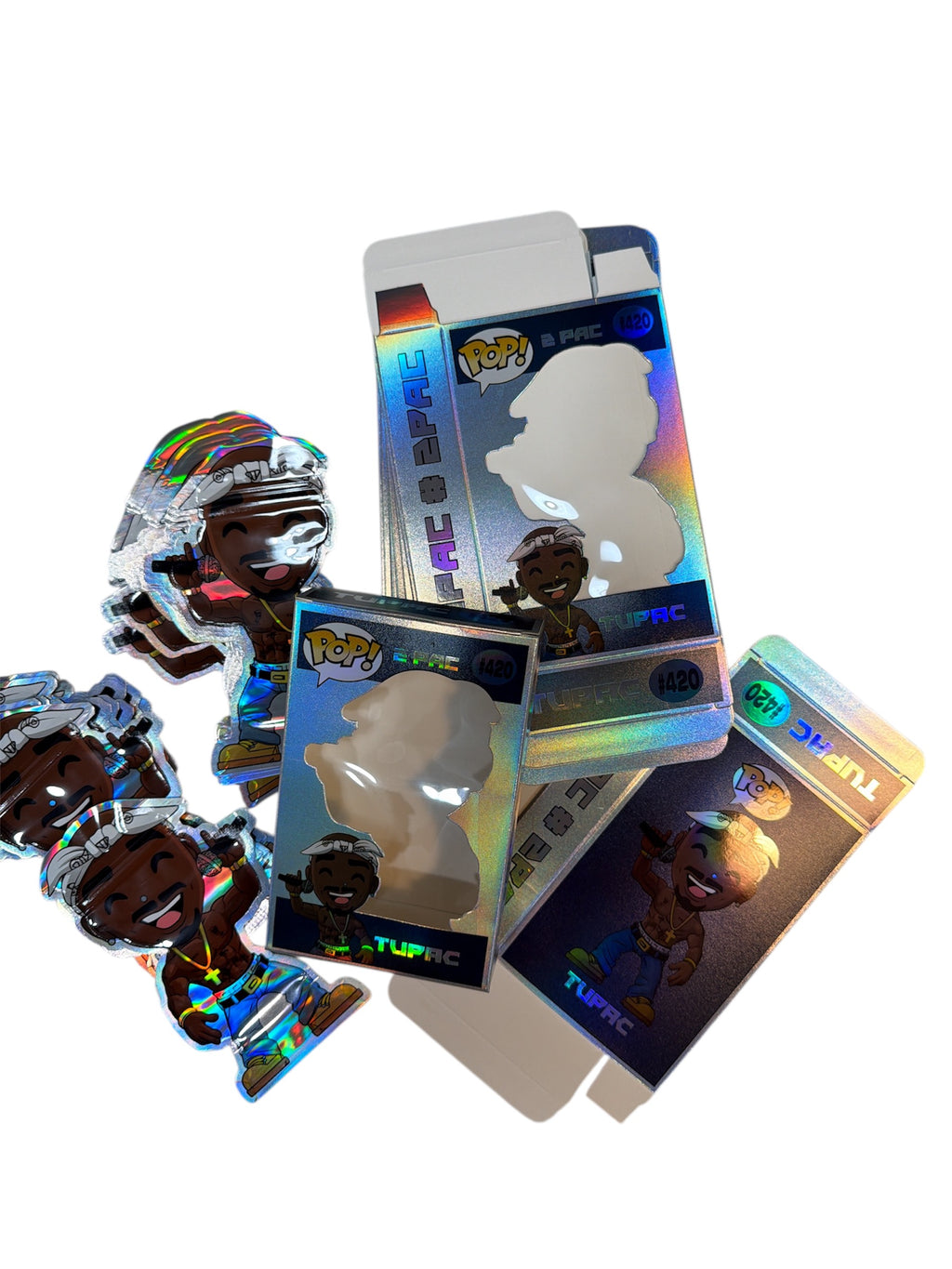 Hip-Hop Inspired 25 Mylar Bags & 25 Boxes – Vintage Rap Design